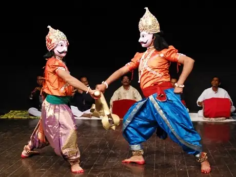 Two male performers.